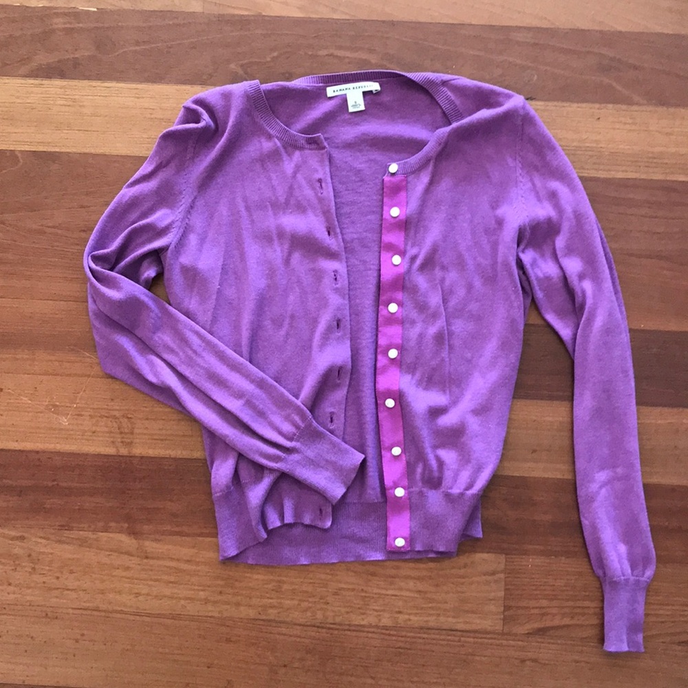 Purple banana republic cardigan